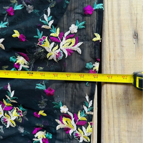 Vince Camuto Large Sleeveless Maxi Embroidered Floral Dress Spring Tropical - Picture 7 of 16